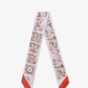 Silk bandeau with paisley print