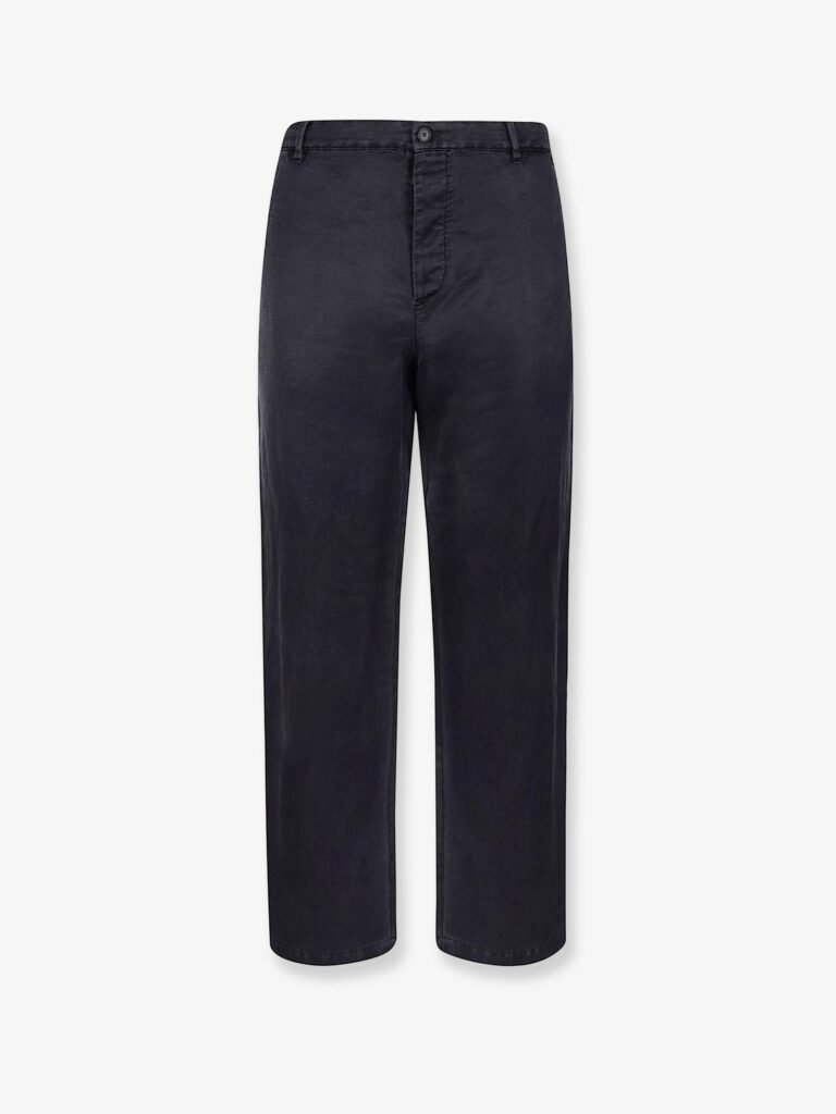 Silk blend trousers