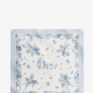 Silk Foulard with Dior Lilac Bouquet print