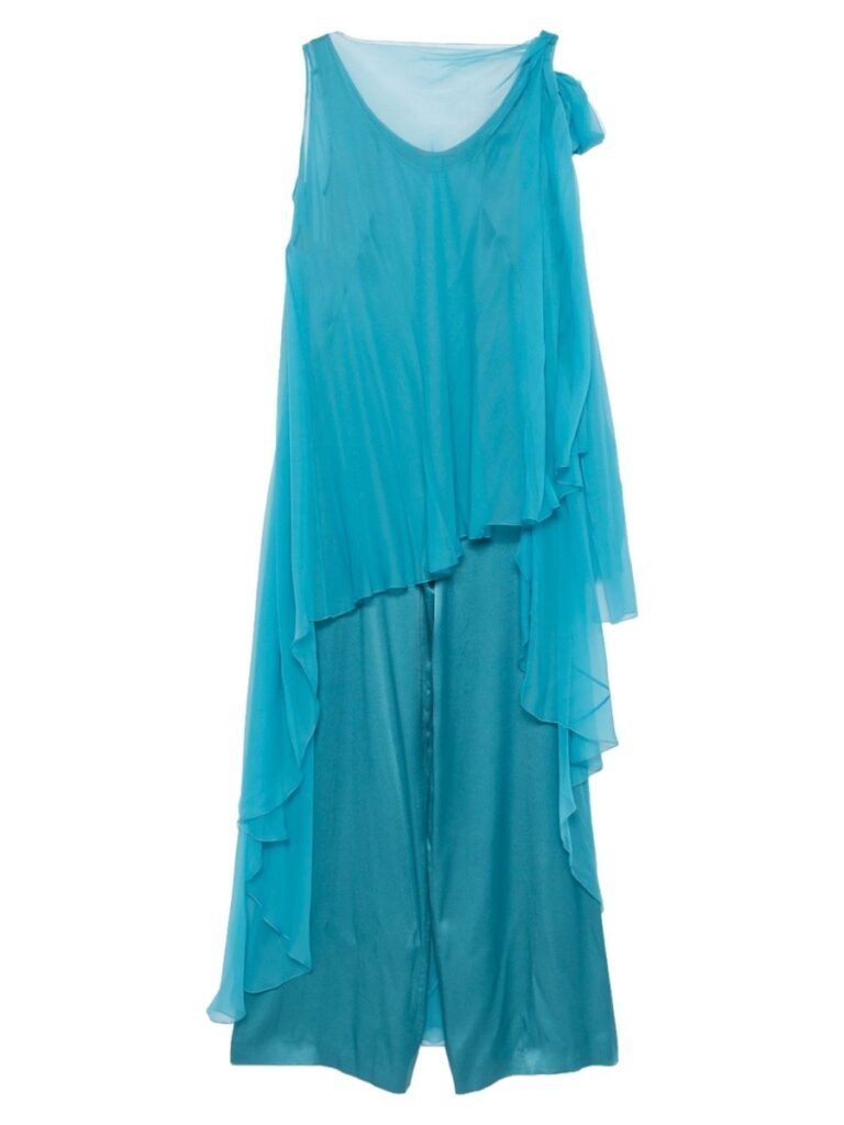 JUMPSUIT IN MISTO SETA