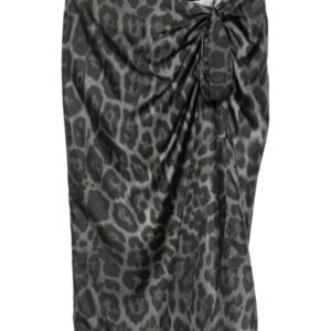 SILK MIDI SKIRT