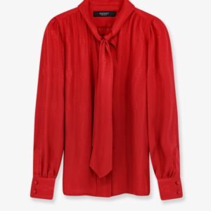 Silk shirt with bow