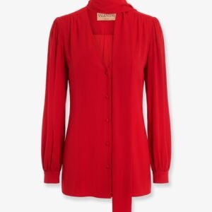 Silk shirt with bow