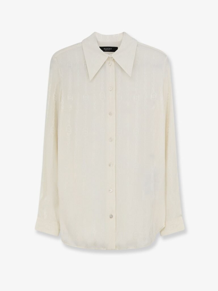 Silk shirt with iconic print