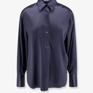Silk shirt with Monili detail