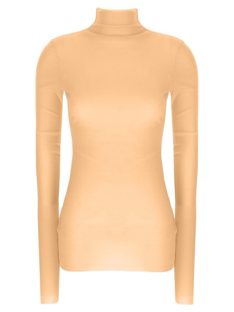 Silk turtleneck top