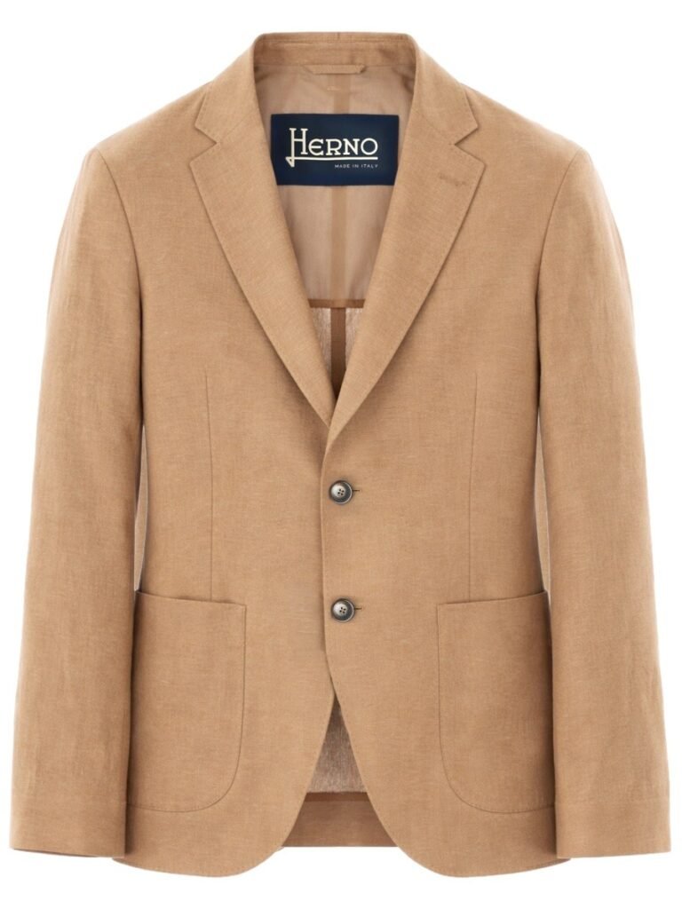SINGLE-BREASTED LINEN JACKET