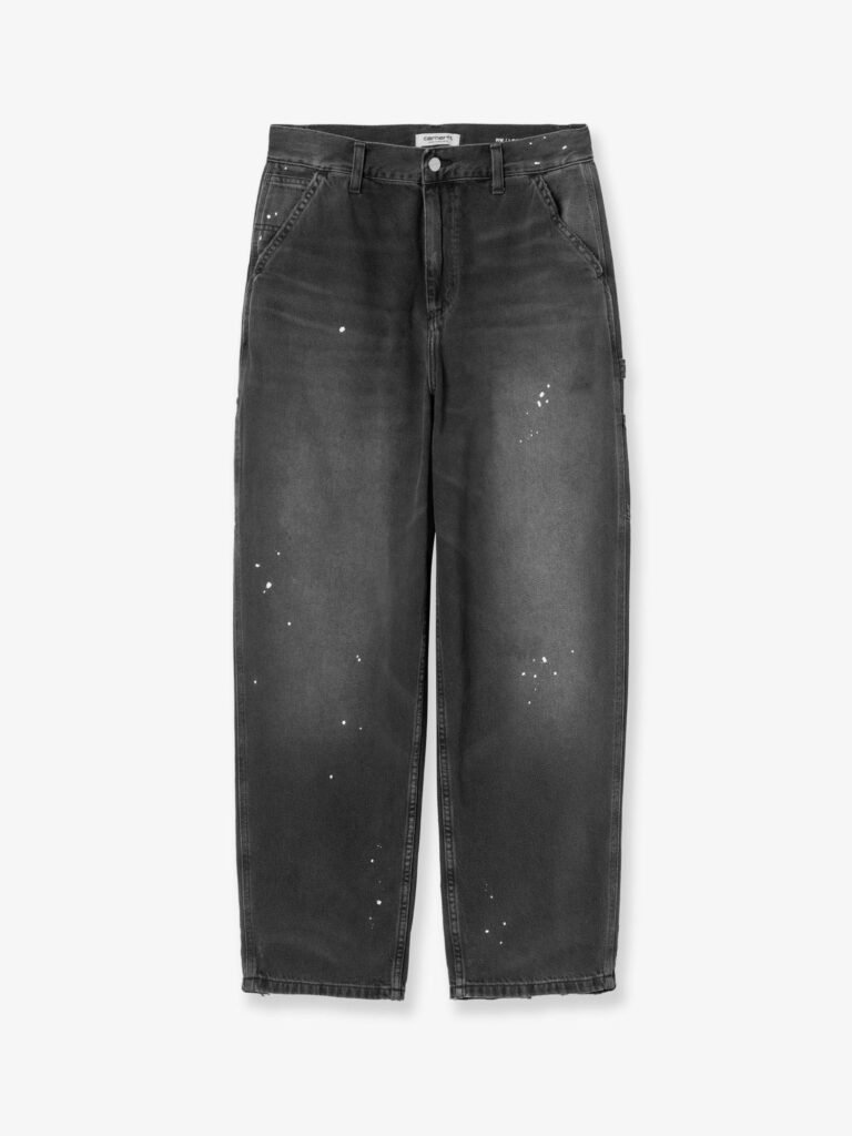 Single Knee black denim jeans