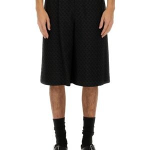 SKULL JACQUARD PATTERN SHORTS