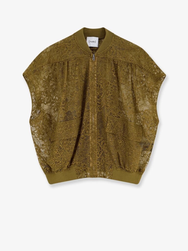 Sleeveless lace jacket