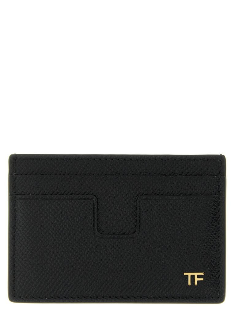 Small grain leather cardholder
