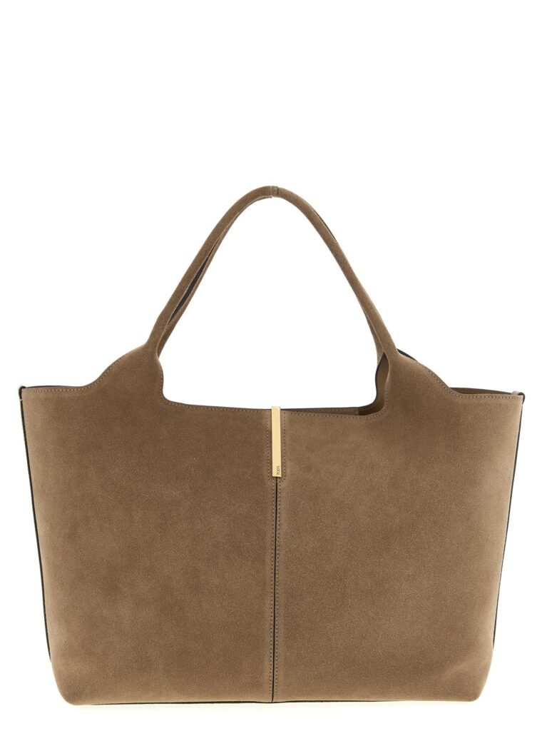 Small to medium suede shopping bag