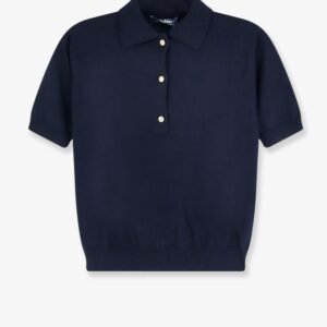 Smmpomposa cotton, silk and cashmere polo shirt
