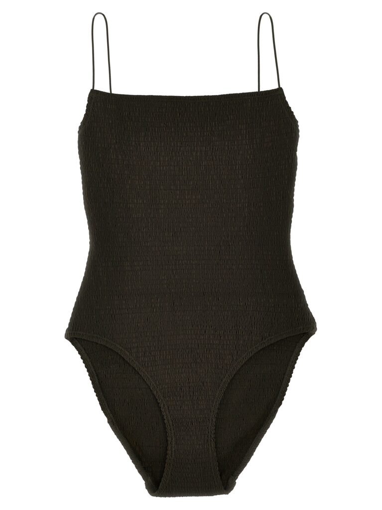 Smock one-piece swimsuit