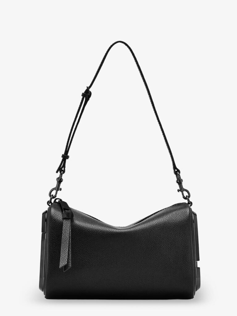 Snapshot hammered leather shoulder bag