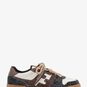 Sneakers Fendi Match in pelle bianca e suede marrone