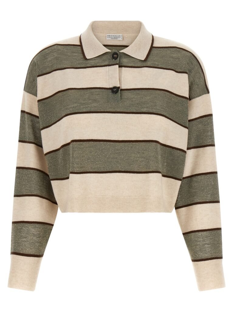 'Sparkling Stripes' polo shirt