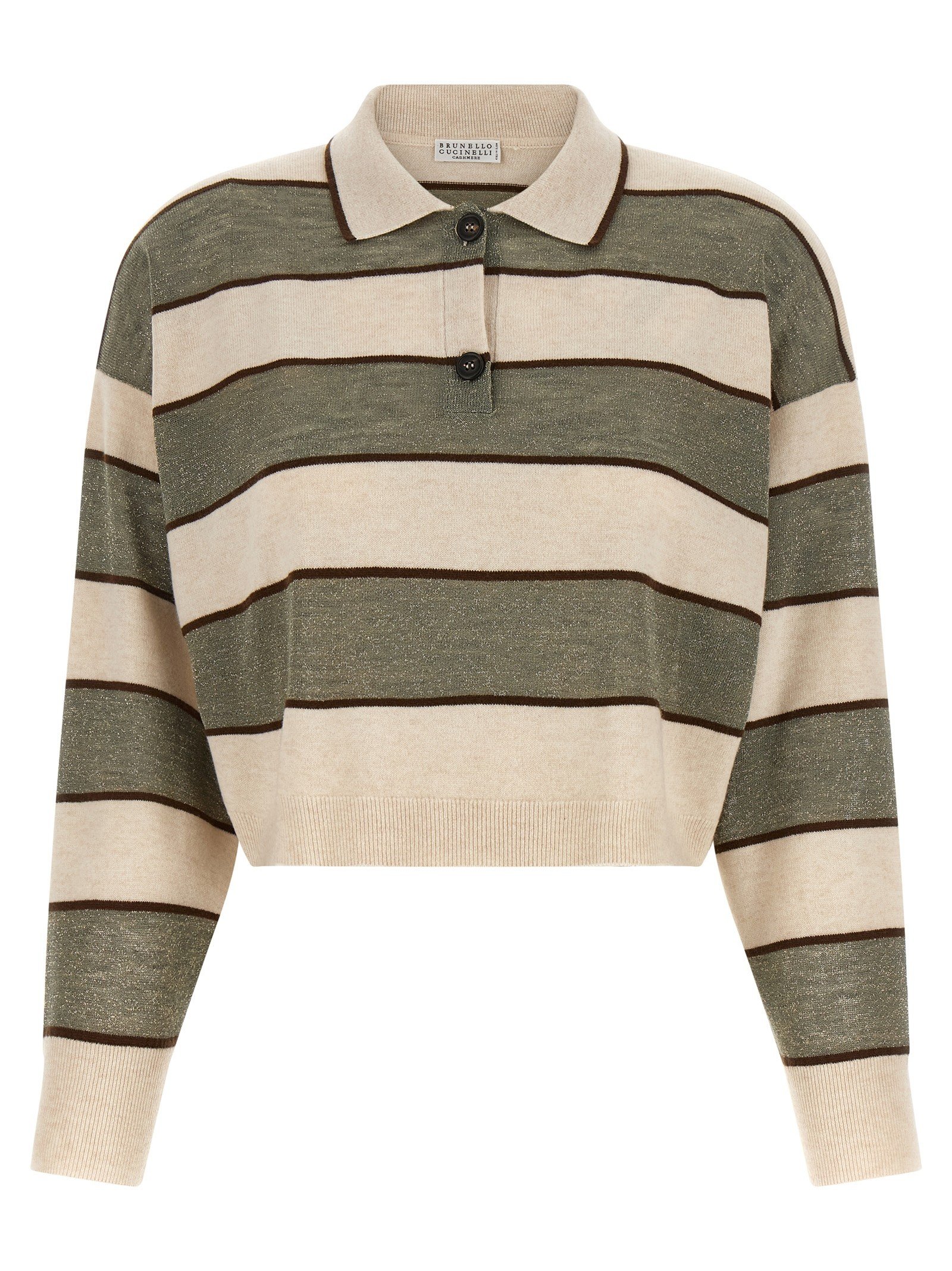 'Sparkling Stripes' polo shirt