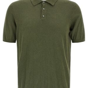 Spongy effect polo shirt