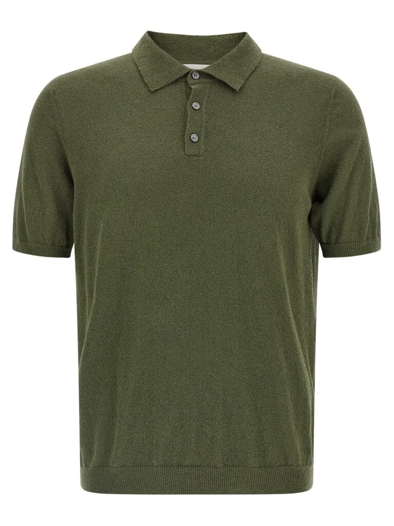 Spongy effect polo shirt
