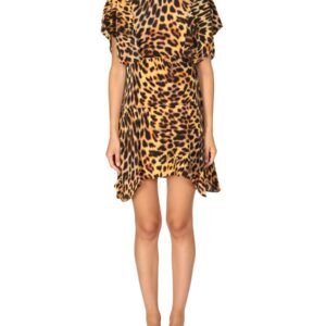 SPOTTED PRINT MINI DRESS