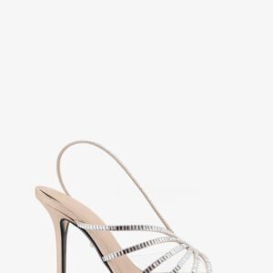 Star Xtal 95 satin sandals with all-over crystals