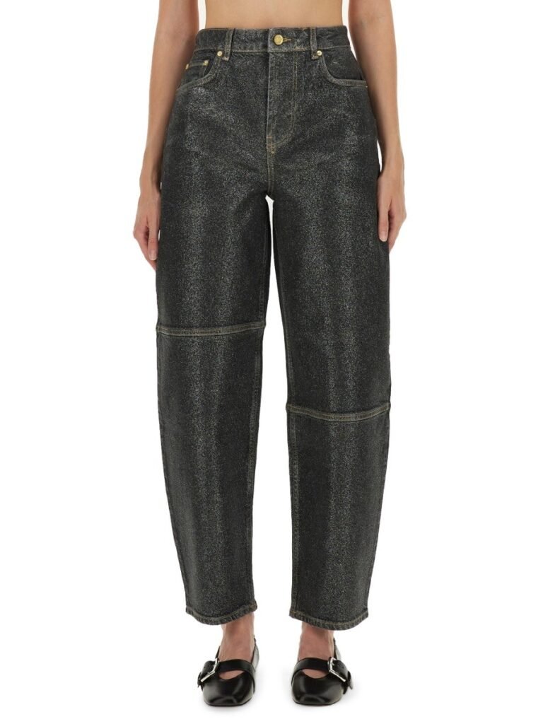 "STARY" JEANS IN SPARKLING FOIL