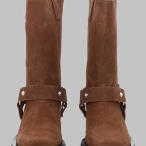 STIVALETTO BIKER IN SUEDE