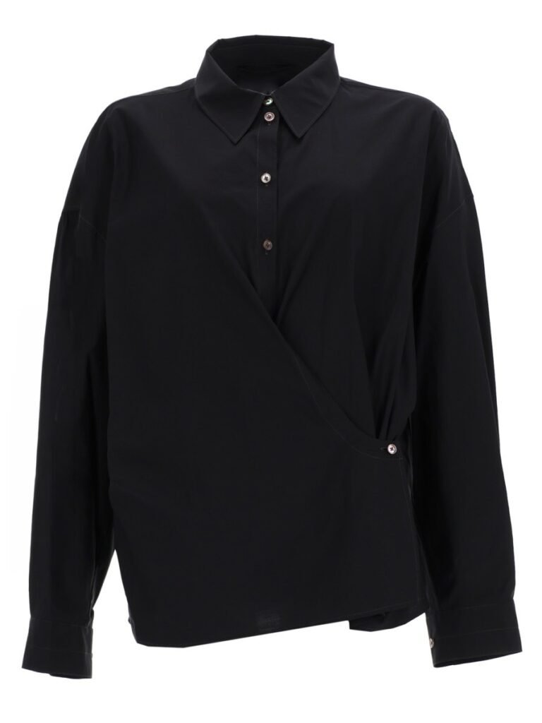 "STRAIGHT COLLAR TWISTED" SHIRT
