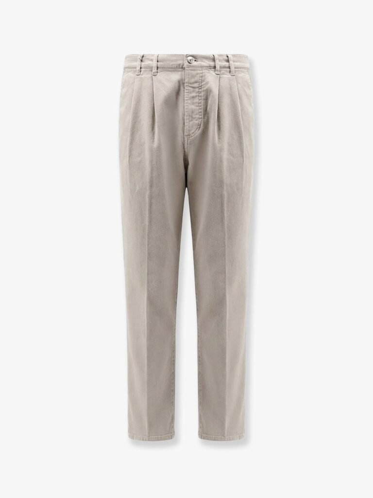 Stretch canvas trousers