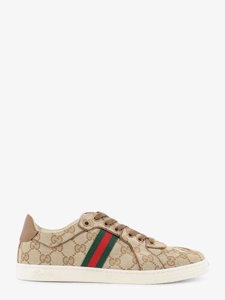 Stretch GG fabric sneakers with Nastro Web on the side