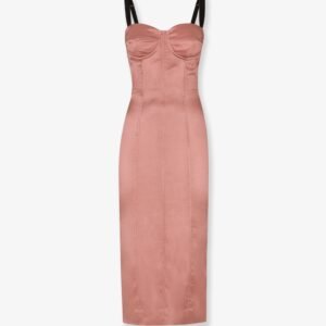 Stretch satin dress