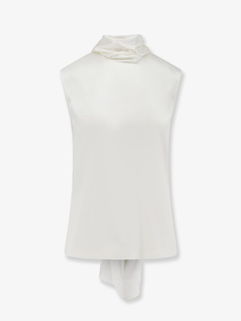 Stretch satin top