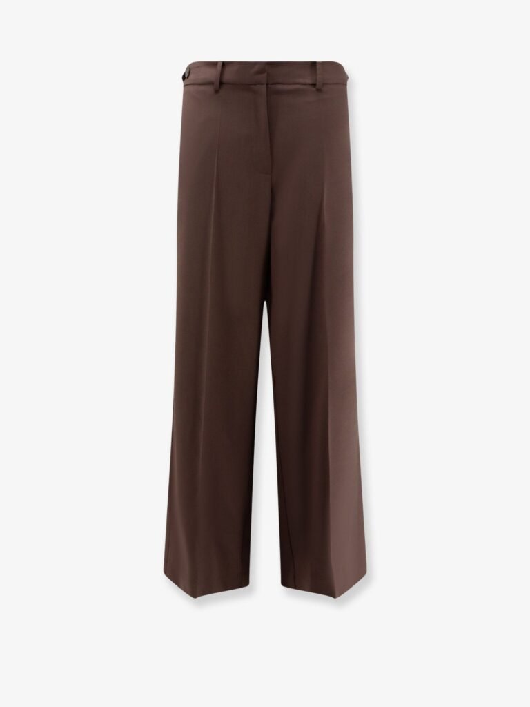 Stretch virgin wool trousers