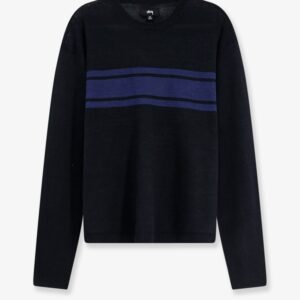 Striped cotton and linen sweater