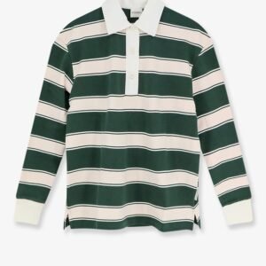 Striped Cotton Rugby Polo Shirt