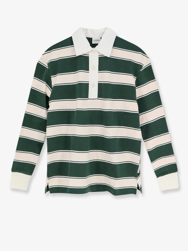 Striped Cotton Rugby Polo Shirt