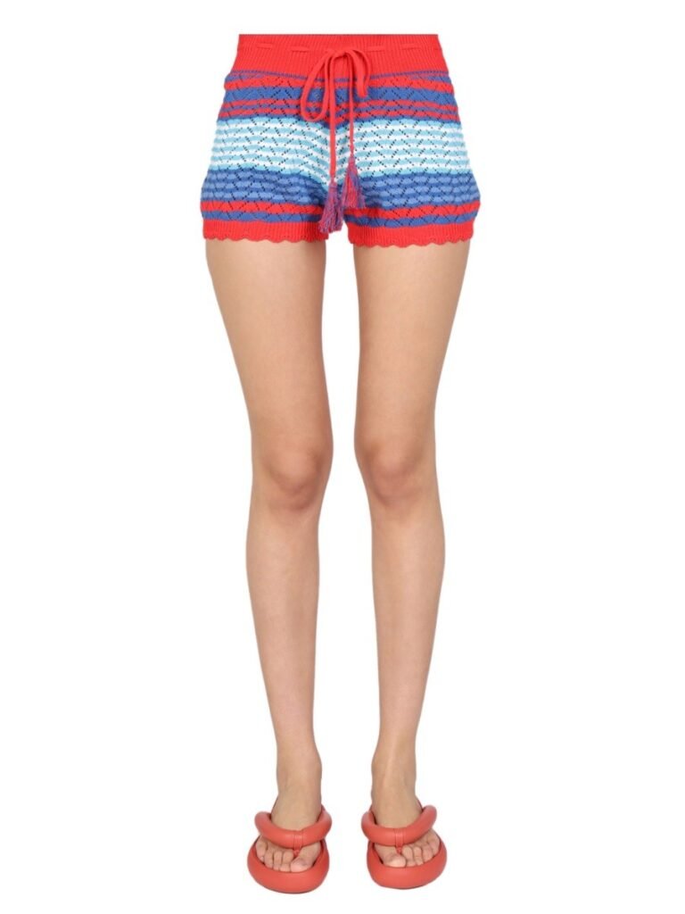 STRIPED PATTERN SHORTS