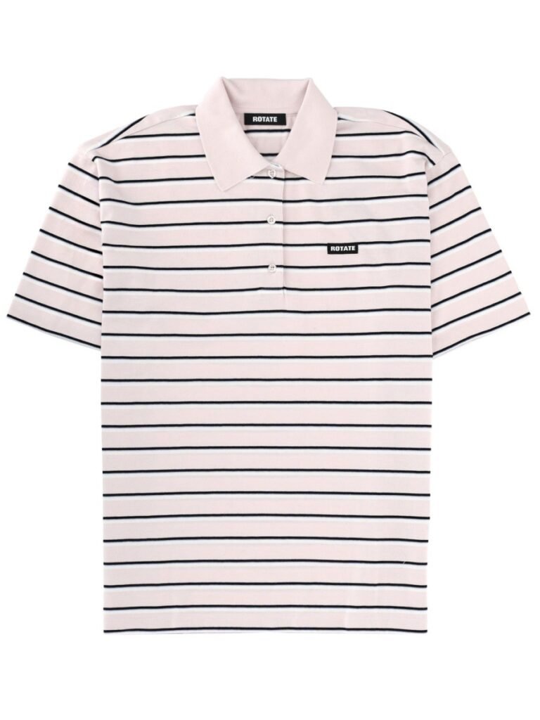 STRIPED POLO SHIRT WITH LOGO