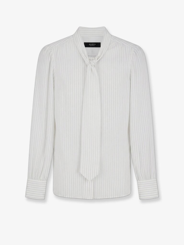 Striped silk shirt