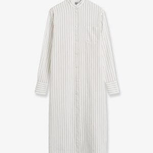 Striped Summer viscose, silk and cotton dress