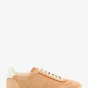 Suede and leather sneakers