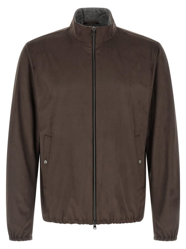 Suede effect jacket