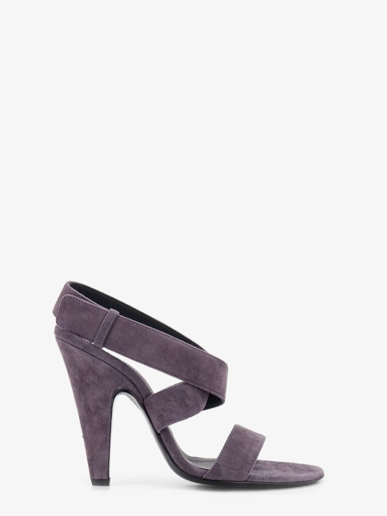 Suede heeled sandals