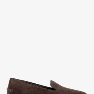 Suede loafers with Monili detail