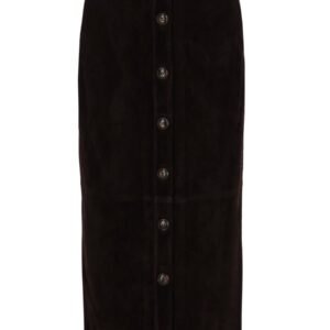 SUEDE MIDI SKIRT