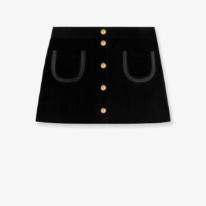 Suede miniskirt