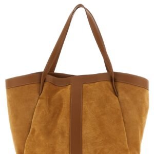 Suede shopping bag