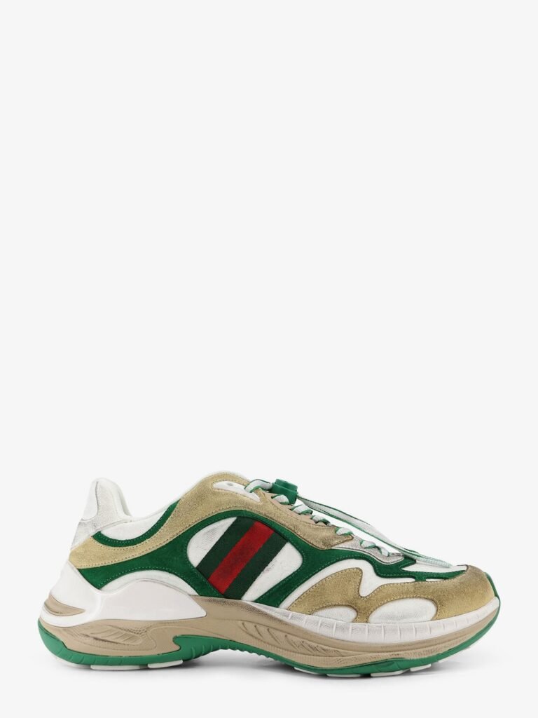 Suede sneakers with side Web detail