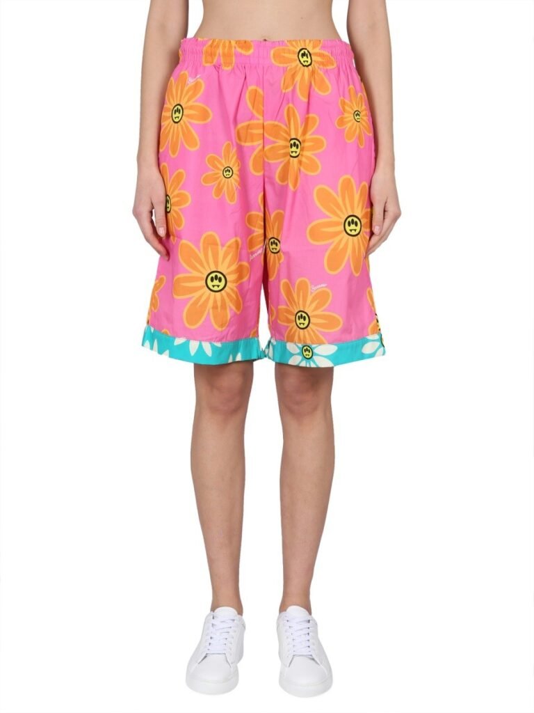 SUNFLOWER PRINT BERMUDA SHORTS